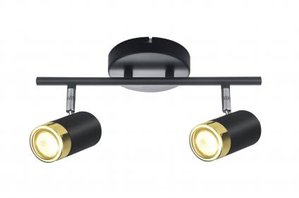 Спот 2259-2BL MATT BK+FGD 2x50W GU10